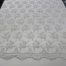 White Embroidered Beaded Lace Sequin Mesh Fabric